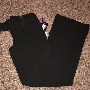 Black Long Inseam Dress Pants